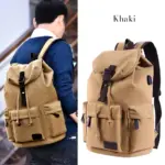 Men`s high quality canvas backpack - Image 12