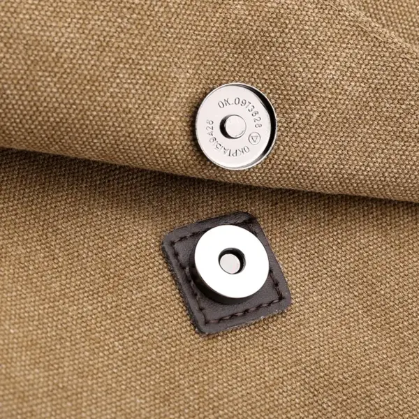 Men`s large capacity canvas messenger bag - Image 9