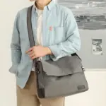 Men`s large capacity canvas messenger bag - Image 17