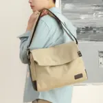 Men`s large capacity canvas messenger bag - Image 19