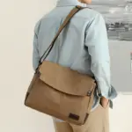 Men`s large capacity canvas messenger bag - Image 23