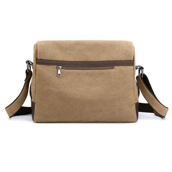 Men`s large capacity canvas messenger bag - Image 5