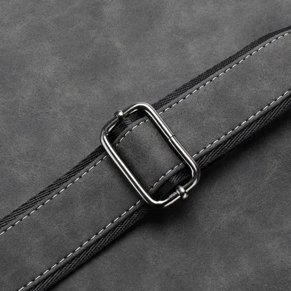 Multifunctional men`s leather messenger bag - Image 13