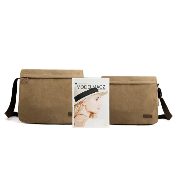 Premium canvas men`s messenger bag - Image 9