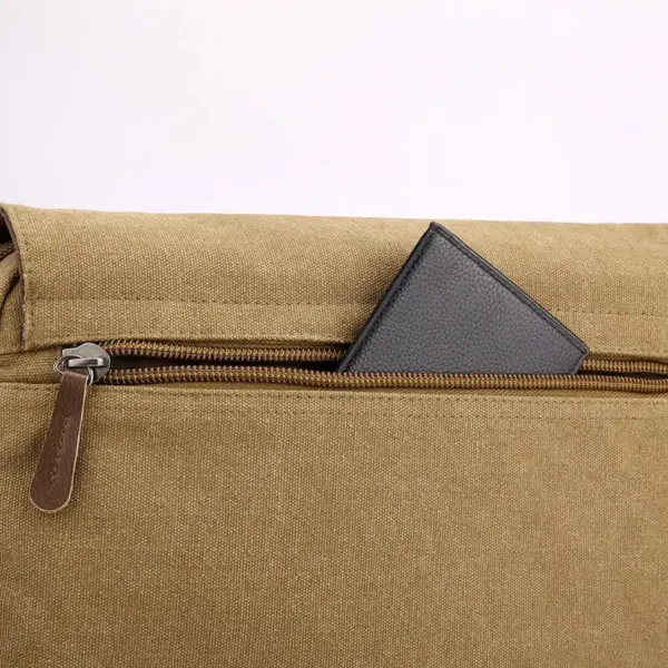 Premium canvas men`s messenger bag - Image 13