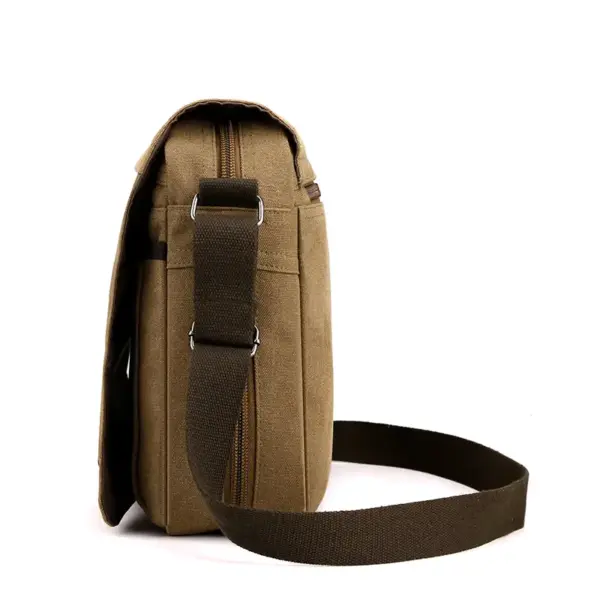 Premium canvas men`s messenger bag - Image 12