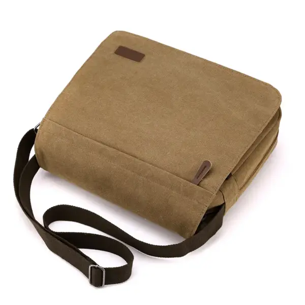 Premium canvas men`s messenger bag - Image 16