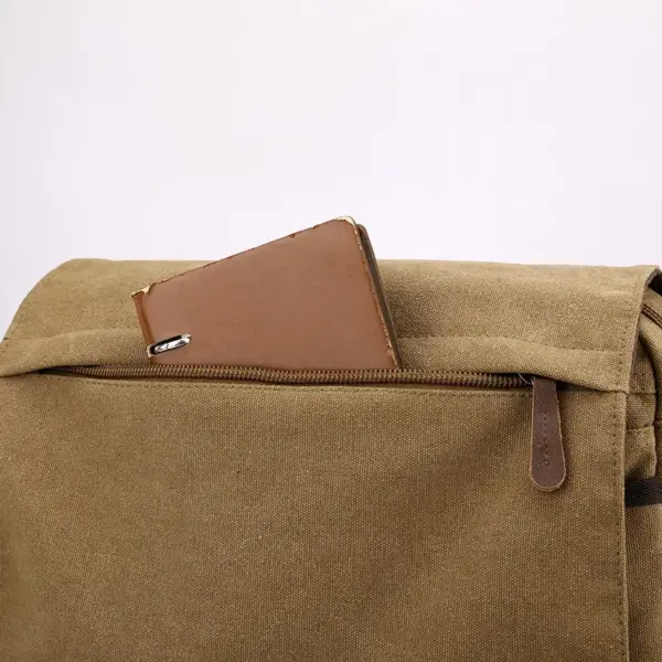 Premium canvas men`s messenger bag - Image 18