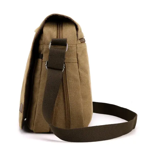Premium canvas men`s messenger bag - Image 20