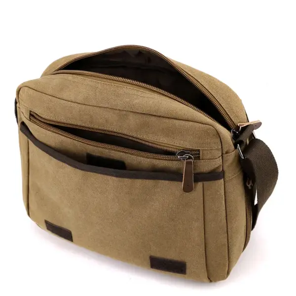 Premium canvas men`s messenger bag - Image 24