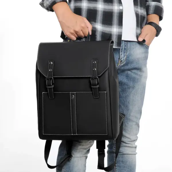 Premium leather designer backpack - Image 10