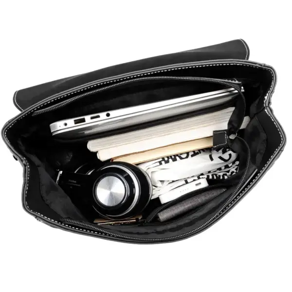 Premium leather designer backpack - Image 16