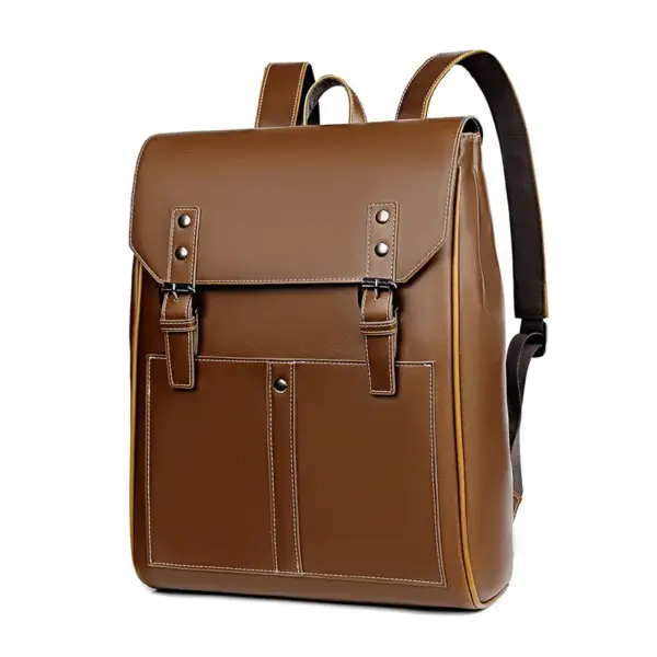 Premium leather designer backpack - Image 4