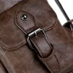 Premium men`s vintage leather backpack - Image 19