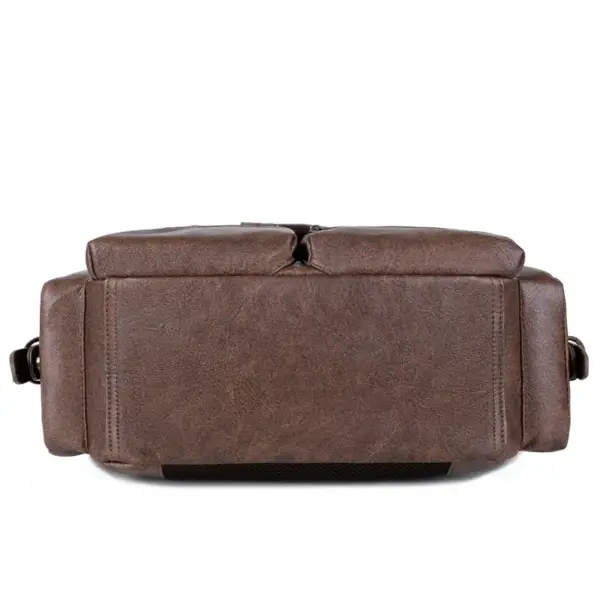 Premium men`s vintage leather backpack - Image 20