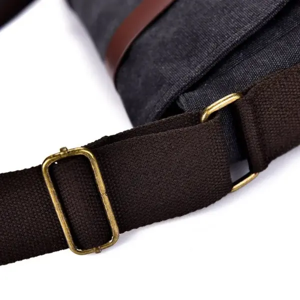 Premium vintage canvas messenger bag - Image 13