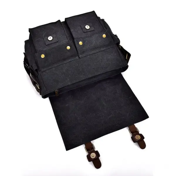 Premium vintage canvas messenger bag - Image 16