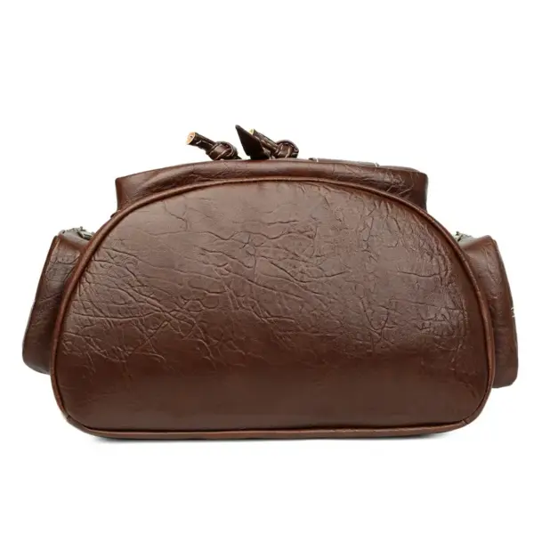 Premium vintage leather backpack - Image 10