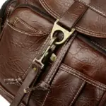 Premium vintage leather backpack - Image 12