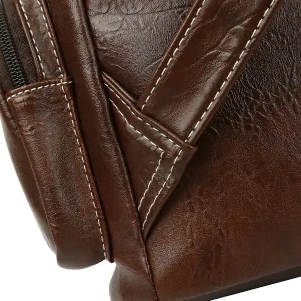 Premium vintage leather backpack - Image 14