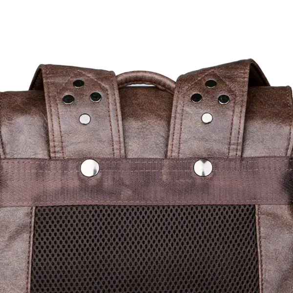 Premium vintage multifunctional leather backpack - Image 21