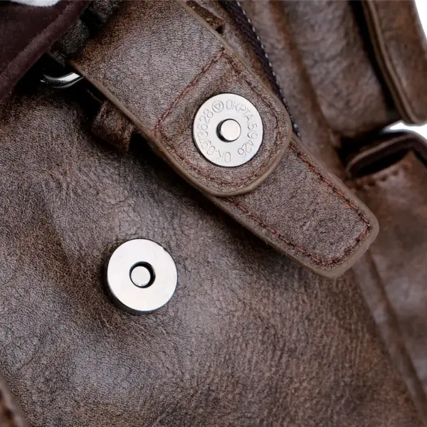 Premium vintage multifunctional leather backpack - Image 23