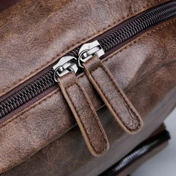 Premium vintage multifunctional leather backpack - Image 24