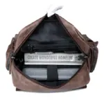 Premium vintage multifunctional leather backpack - Image 30