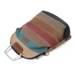 Rainbow pattern multifunctional canvas backpack - Image 10