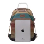 Rainbow pattern multifunctional canvas backpack - Image 2