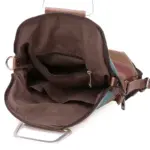 Rainbow pattern multifunctional canvas backpack - Image 16
