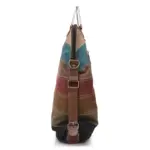 Rainbow pattern multifunctional canvas backpack - Image 4