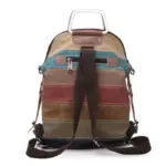 Rainbow pattern multifunctional canvas backpack - Image 5