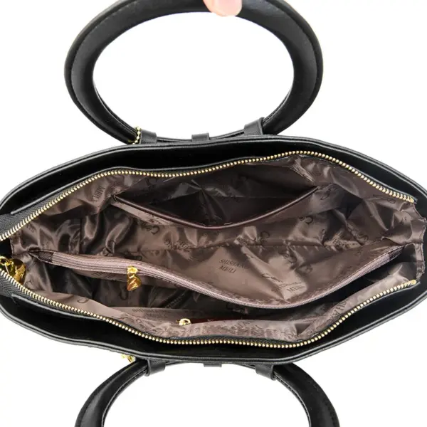 Round handle ostrich pattern tote bag - Image 10