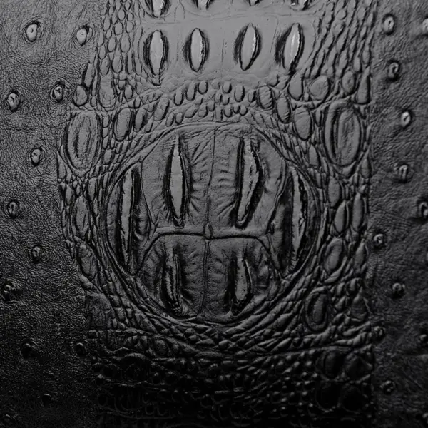 Round handle ostrich pattern tote bag - Image 8