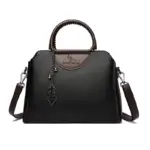 Round handle premium tote bag