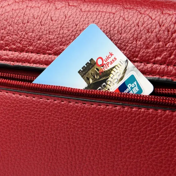 Snakeskin flap decor satchel bag - Image 10