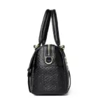 Snakeskin embossed women tote bag - Image 4
