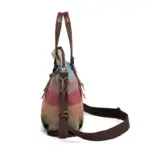 Splicing pattern premium canvas tote bag - Image 9