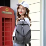 Stylish canvas women backpack - Image 2