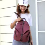 Stylish canvas women backpack - Image 5