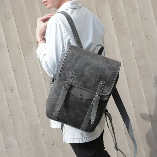 Vintage large capacity backpack - Image 12