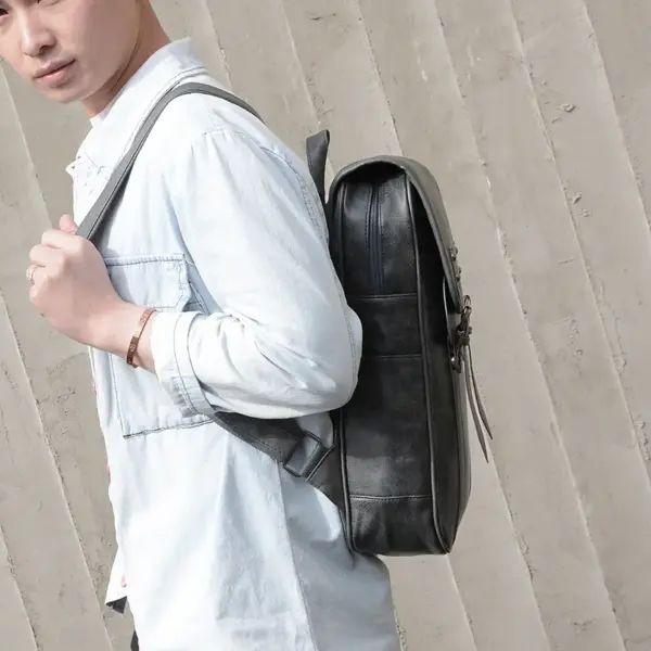 Vintage large capacity backpack - Image 13