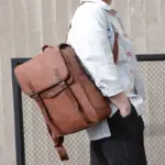 Vintage large capacity backpack - Image 3