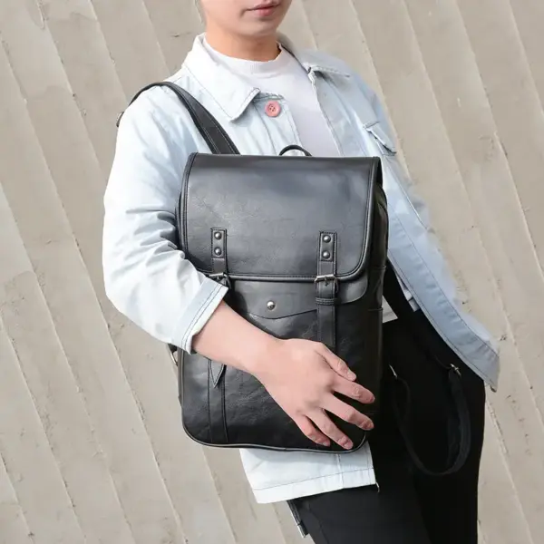 Vintage large capacity backpack - Image 15