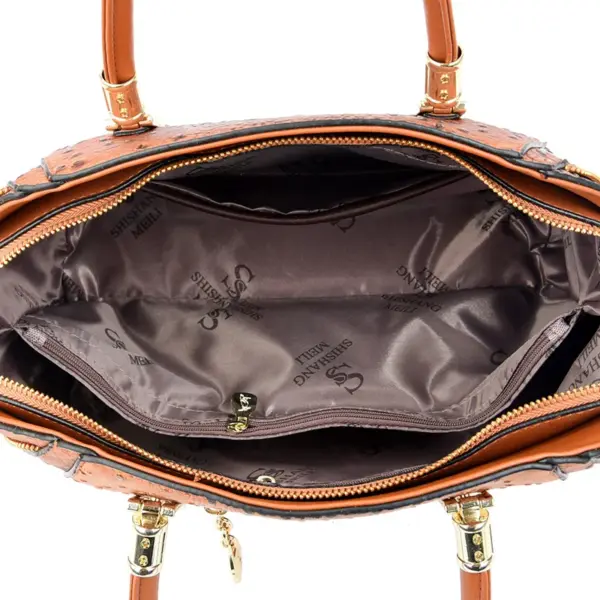 Vintage luxury crocodile women tote bag - Image 12