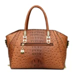 Vintage luxury crocodile women tote bag - Image 3