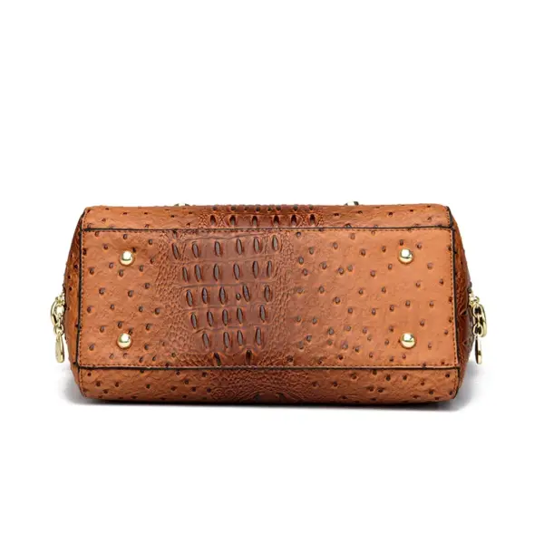 Vintage luxury crocodile women tote bag - Image 9