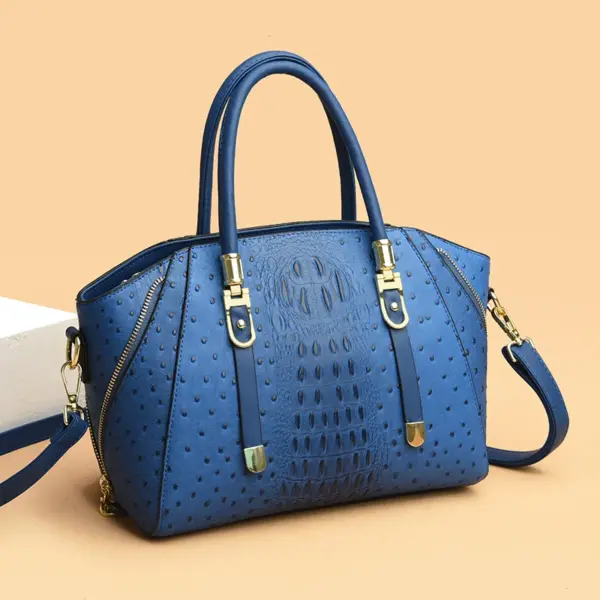 Vintage luxury crocodile women tote bag - Image 16