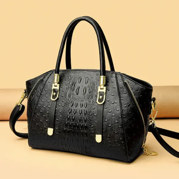 Vintage luxury crocodile women tote bag - Image 18